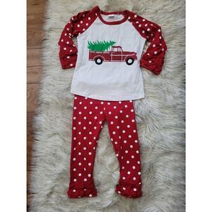 Christmas Truck Boutique Outfit, Size 4